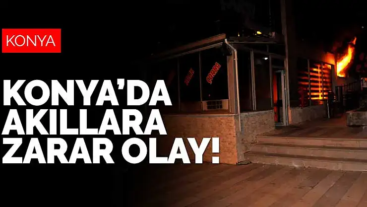 Konya'da akıllara zarar olay! Binada yaşayanları düşünmeden ateşe verdi