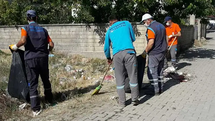 Konya Beyşehir Belediyesi'nin saha çalışmaları devam ediyor