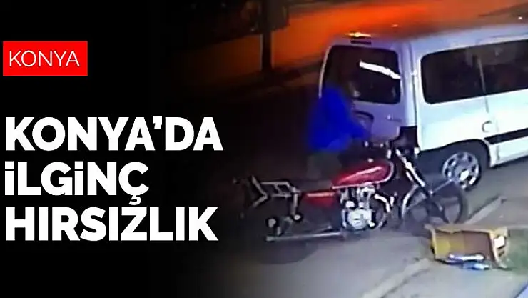 Konya'da ilginç hırsızlık! Kalçasıyla kontrol edip çaldı