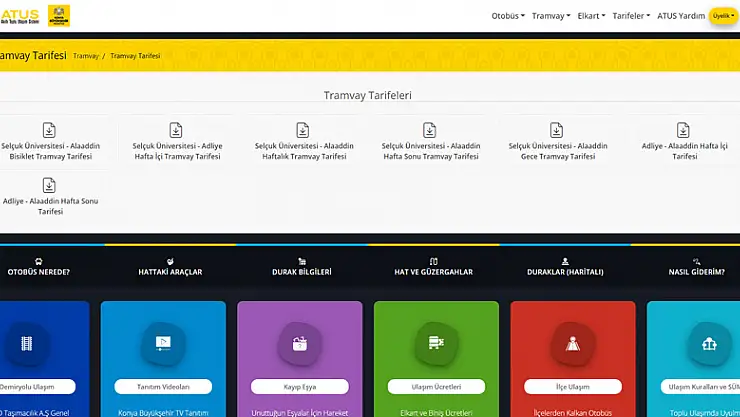 Konya Büyükşehir Belediyesi ATUS Sistemi yeni yüzüyle ulaşımı kolaylaştırıyor