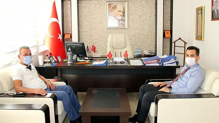 Şehit babasından Konya Yalıhüyük Kaymakamı Şahin'e ziyaret