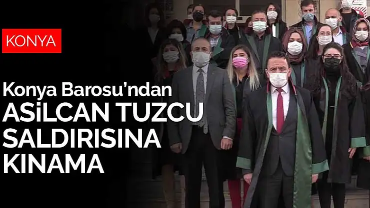 Konya'da müvekkilinin eşi tarafından saldırıya uğrayan avukat için Konya Barosu'ndan kınama