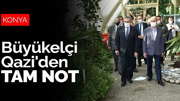 Konya'yı ziyaret eden Büyükelçi Qazi'den Tropikal Kelebek Bahçesi'ne tam not