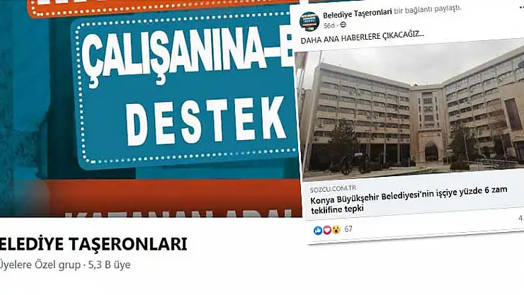 Konya'da provokatörler iş başında! Sosyal medyada belediye çalışanlarını galeyana getirmek istediler