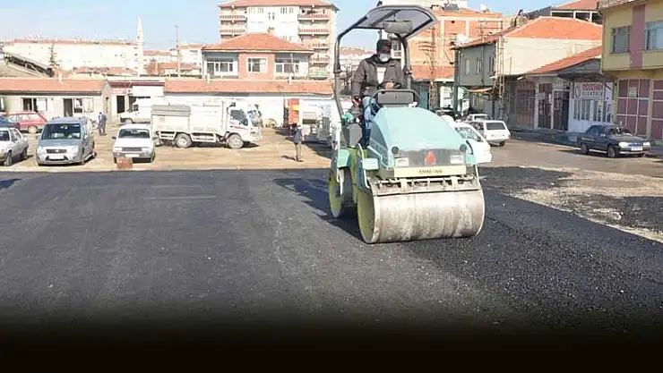 Konya Ereğli'de asfalt çalışmaları devam ediyor