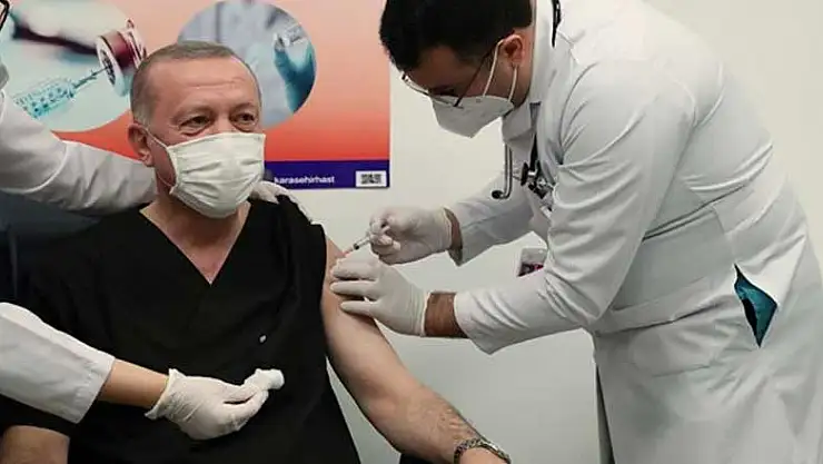 Cumhurbaşkanı Erdoğan ikinci doz aşıyı oldu