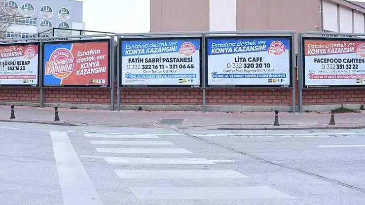 Büyükşehir Belediyesi'nin reklam desteği Konya esnafını memnun etti