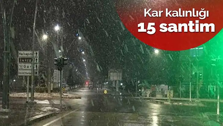 Konya'da İvriz Barajı'nı besleyen mahalle ve dağlarda kar kalınlığı 15 santime ulaştı