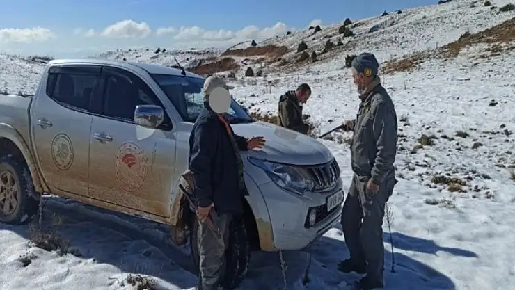 Konya'da belgesiz avlanan 4 kişiye işlem yapıldı