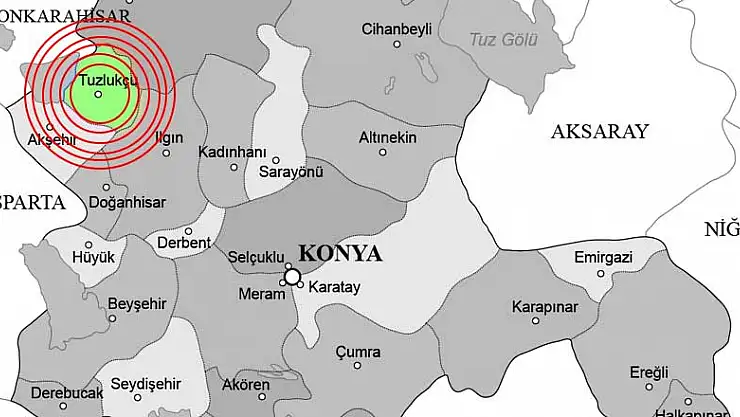 Konya Tuzlukçu'da art arda depremler