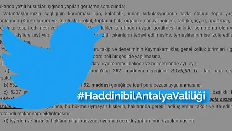 Antalya Valiliği'nden tepki çeken test kararı! Sosyal medyada topa tuttular