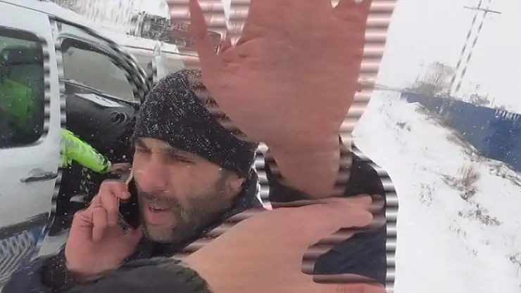 Afyon-Konya karayolunda kaza alanında görüntü alan muhabire saldırı