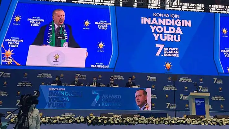 Cumhurbaşkanı Erdoğan'dan AK Parti Konya İl Kongresi'ne canlı bağlantı