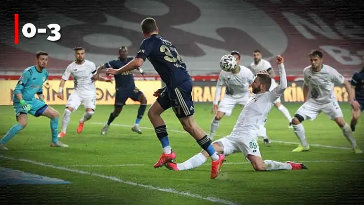 Konyaspor-Fenerbahçe maçının hakkı beraberlikti