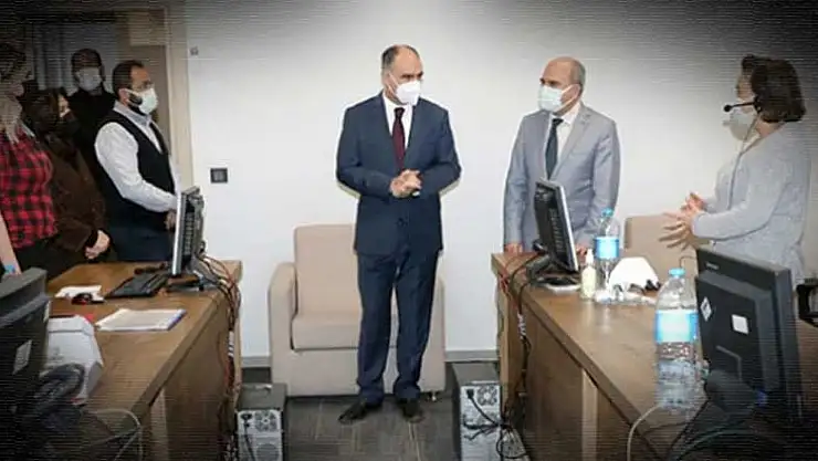 Konya Valisi'nden İl Sağlık Müdürlüğü'nde inceleme