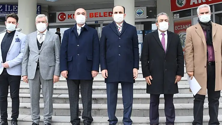 Başkan Altay ve Hasan Angı ilçelerde ziyaretlerde bulundu