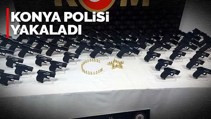 Yasa dışı silah sevkiyatı Konya polisine takıldı! Adım adım izlediler