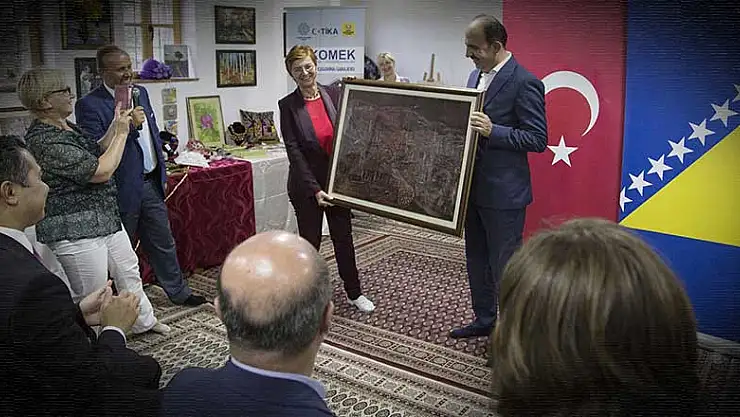 Başkan Altay Saraybosna KOMEK sergisinin açılışını yaptı