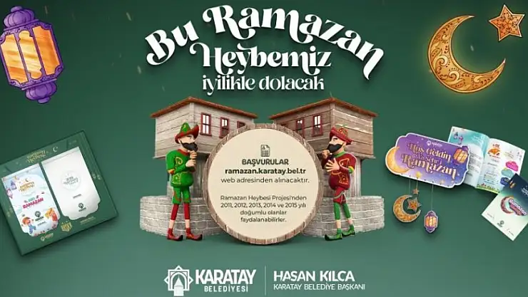 Karatay Belediyesinden çocuklara Ramazan heybesi