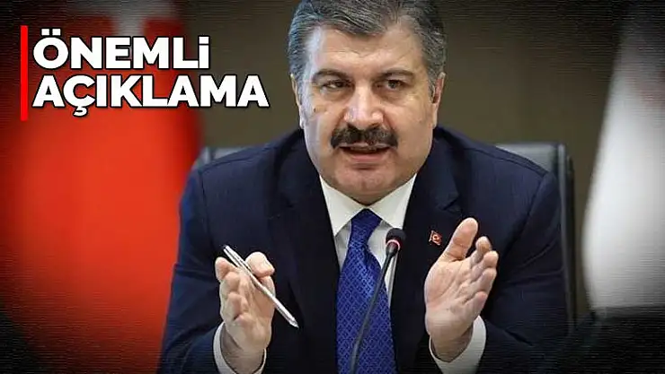 Bakan Koca'dan önemli açıklama: Vaka sayısı böyle giderse 4 hafta sonra sorun başlar