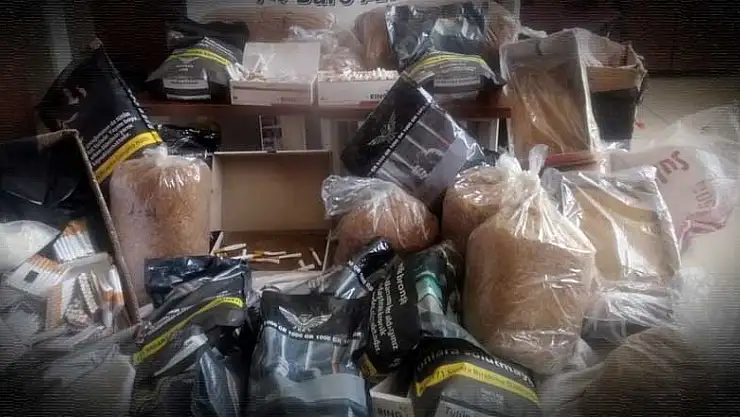 Konya'da pazar denetiminde 39 kilo kaçak tütün ele geçirildi