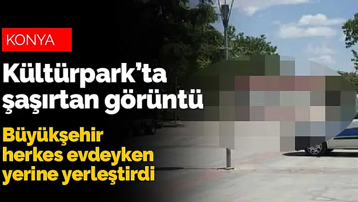 Konya Kültürpark'ta heyecanlandıran görüntü! Tramvay
