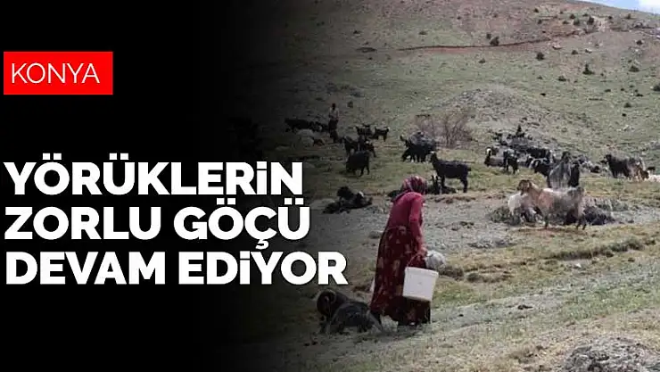 Yörüklerin Karaman ve Konya Toroslarına göçü devam ediyor