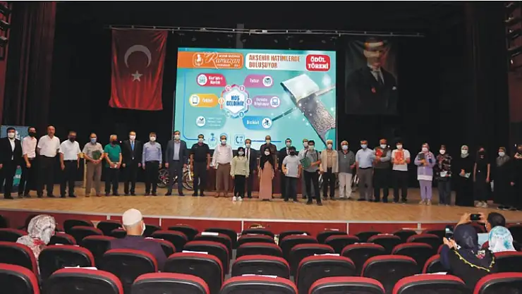 Akşehir Hatimlerde Buluşuyor' projesinin ödül töreni gerçekleştirildi