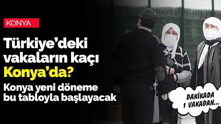 Konya yeni döneme bu vaka sayısı ve haritayla giriyor! Bir daha kısıtlama olmayabilir