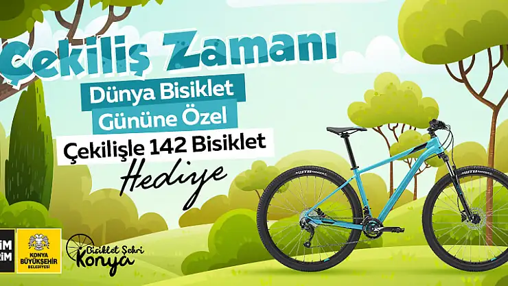 Konya Büyükşehir Belediyesi 142 bisiklet dağıtıyor! BAŞVURULAR DEVAM EDİYOR