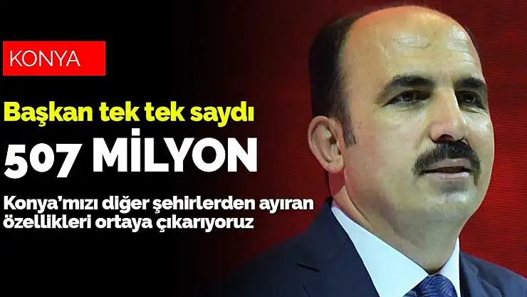 Konya Büyükşehir Belediyesi'nden su yatırımlarına 507 milyon lira