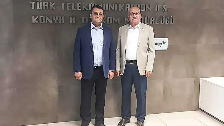 Konya İl Milli Eğitim Müdürü Büyük'ten Adem Koç'a hayırlı olsun ziyareti