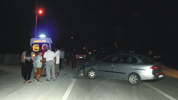 Konya'da otomobil ile motosiklet çarpıştı: 2 yaralı