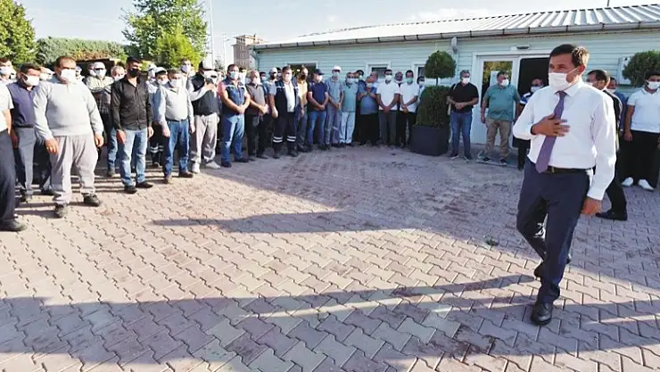 Başkan Hasan Kılca mesai arkadaşlarıyla bayramlaştı