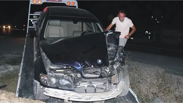 Konya'da otomobiller çarpıştı, araçtakiler yara almadan kurtuldu