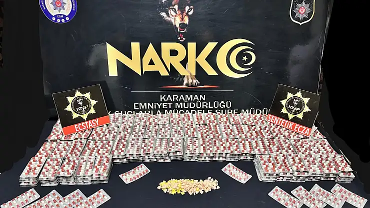 6 bin 74 adet uyuşturucu hap ele geçirildi