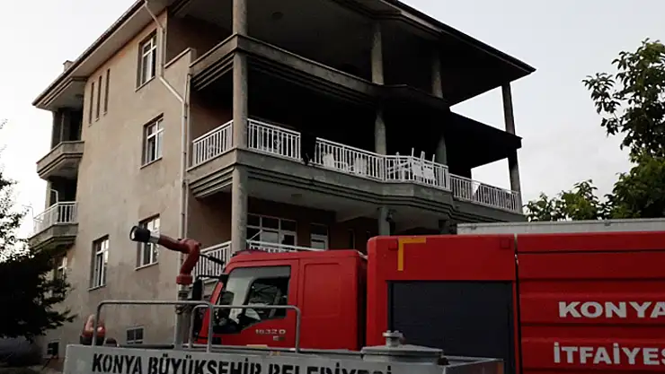 Kulu'da korkutan ev yangını