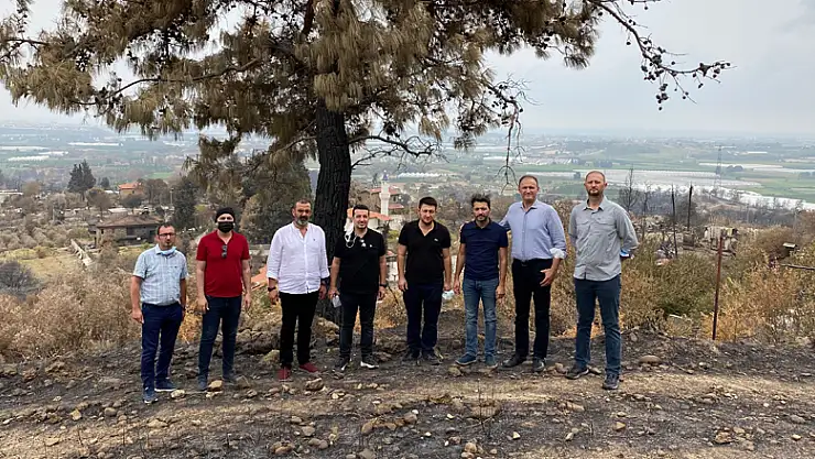 ASKON Konya heyeti yangın bölgesini ziyaret etti