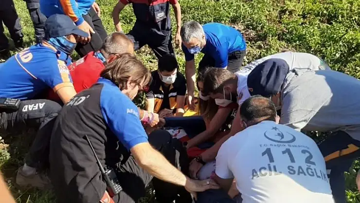 Hasandağı'ndan havalanan paraşütçü Niğde'de patates tarlasına düştü