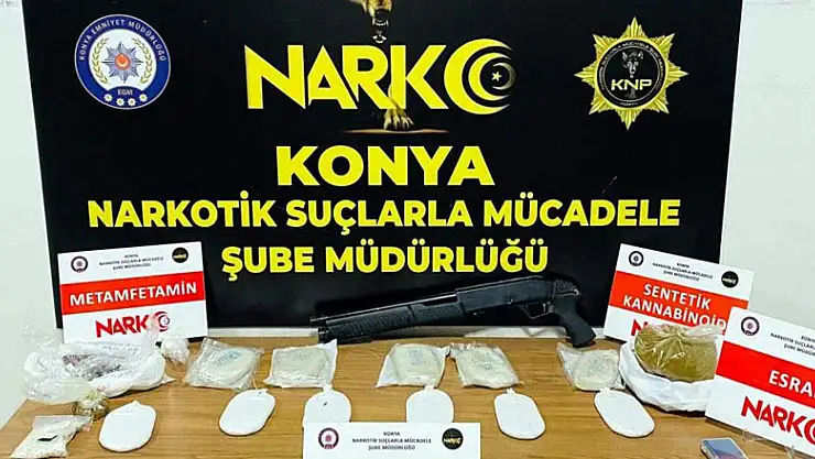 Konya'da uyuşturucu tacirlerine operasyon