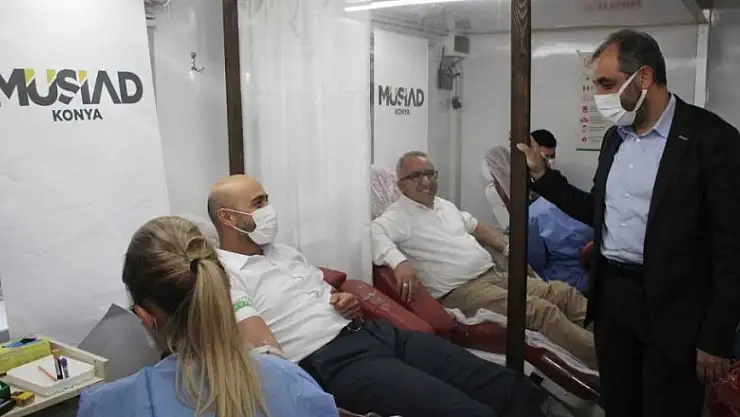 MÜSİAD Konya kan bağışında bulundu