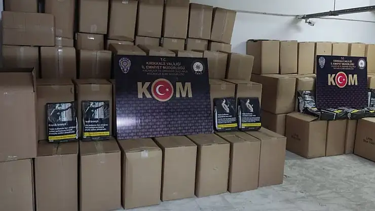 Kırıkkale'de 1,5 ton kaçak tütün ele geçirildi