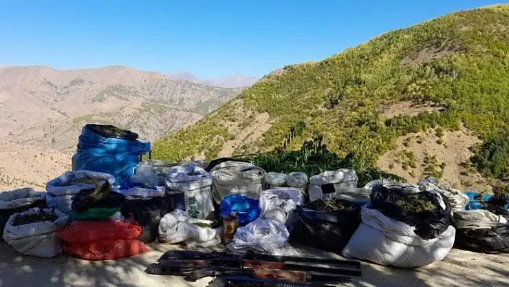 Bingöl'de 3 gün içinde 171 kilo uyuşturucu madde ve silah ele geçirildi