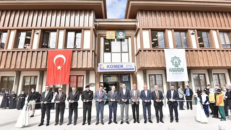 Karatay'a kazandırılan orhangazi sosyal tesisi'nin açılışı yapıldı
