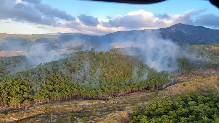 Kazdağları'nda korkutan yangın