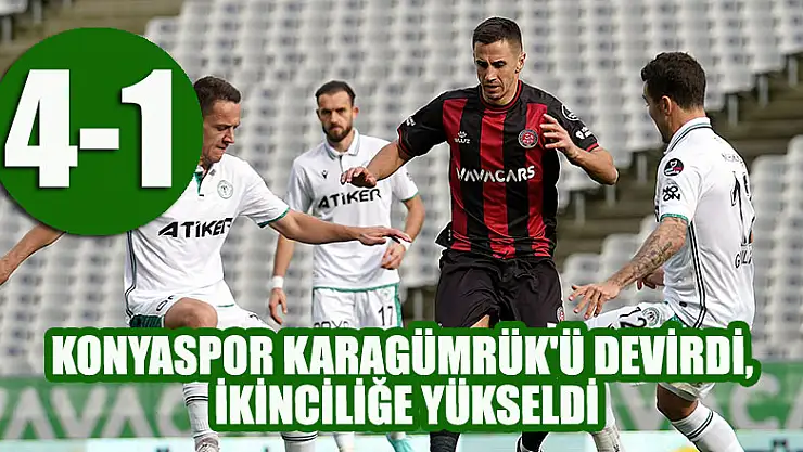 Konyaspor Karagümrük'ü devirdi, ikinciliğe yükseldi