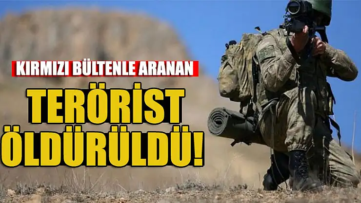 Kırmızı bültenle aranan terörist öldürüldü!