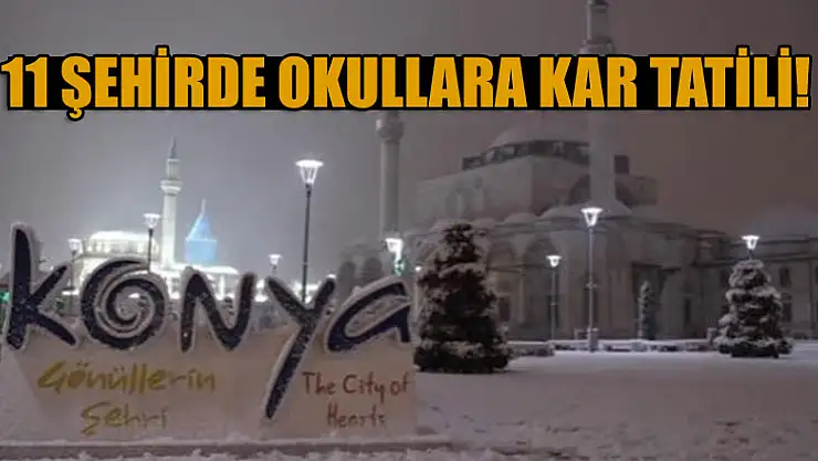 11 şehirde okullara kar tatili!