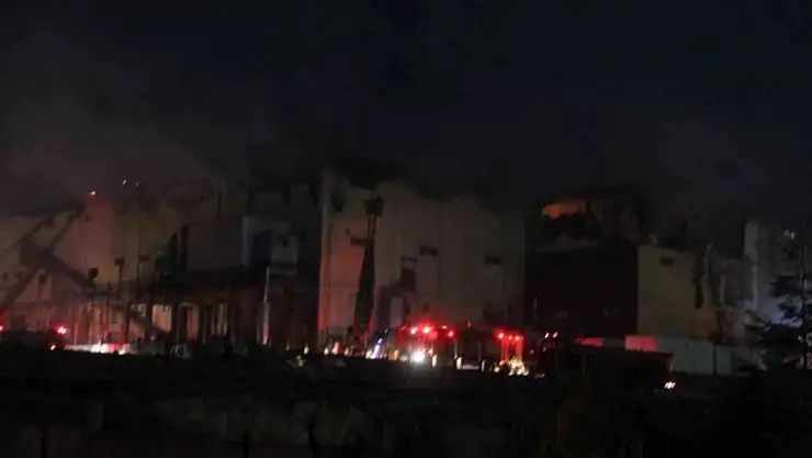 Karaman'da bisküvi fabrikasındaki yangın söndürüldü