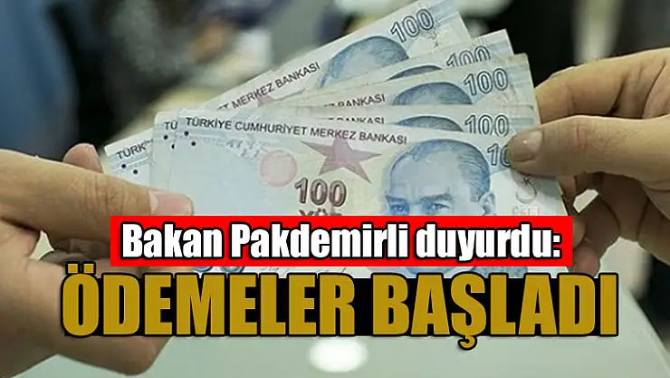 Bakan Pakdemirli duyurdu: Ödemeler başladı